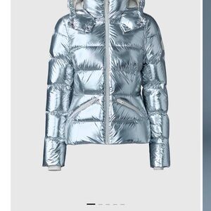 Mackage Metallic Silver Puffer Jacket